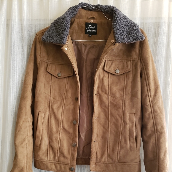 Black Phoenix Tan Faux Suede Jacket - Picture 7 of 11